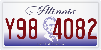IL license plate Y984082