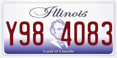 IL license plate Y984083