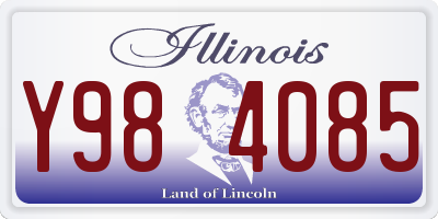 IL license plate Y984085