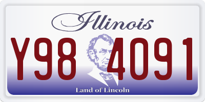IL license plate Y984091