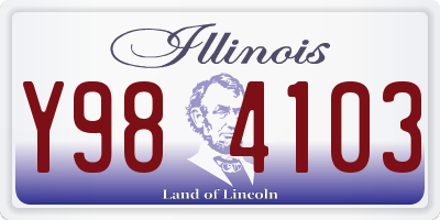 IL license plate Y984103