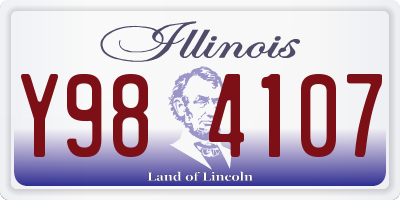 IL license plate Y984107