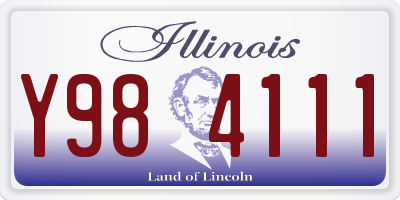 IL license plate Y984111