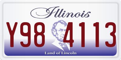IL license plate Y984113