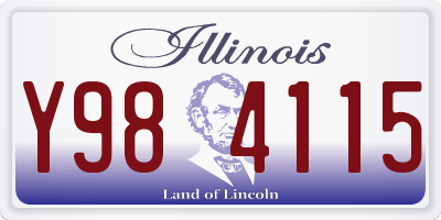 IL license plate Y984115
