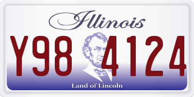 IL license plate Y984124