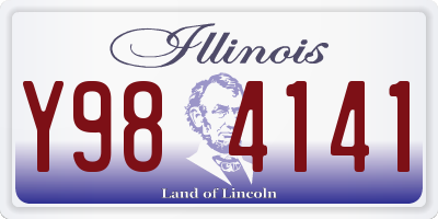 IL license plate Y984141