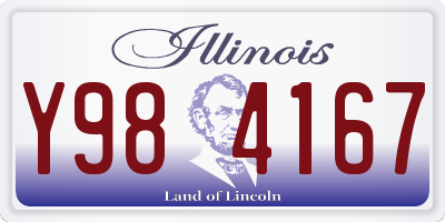 IL license plate Y984167