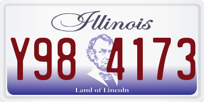 IL license plate Y984173