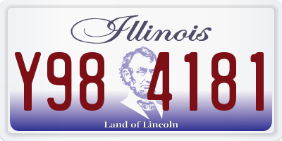 IL license plate Y984181