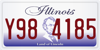 IL license plate Y984185