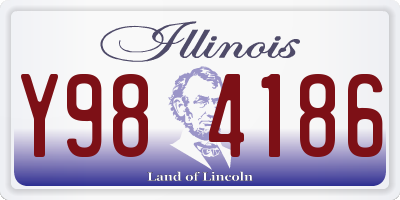 IL license plate Y984186