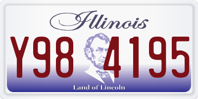 IL license plate Y984195