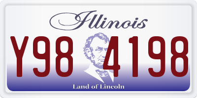 IL license plate Y984198