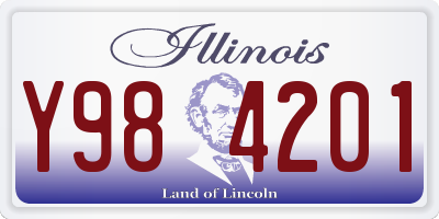 IL license plate Y984201
