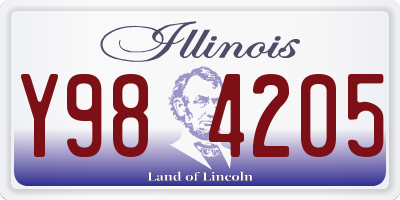 IL license plate Y984205