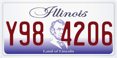 IL license plate Y984206