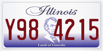IL license plate Y984215