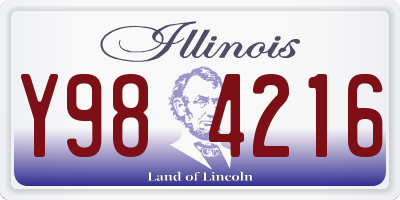IL license plate Y984216