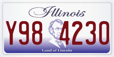 IL license plate Y984230