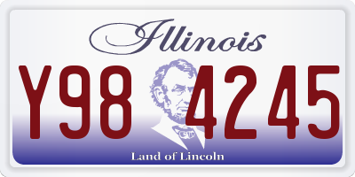 IL license plate Y984245