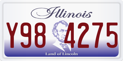 IL license plate Y984275