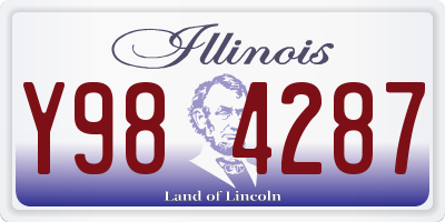 IL license plate Y984287