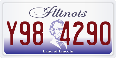 IL license plate Y984290