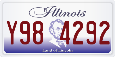 IL license plate Y984292
