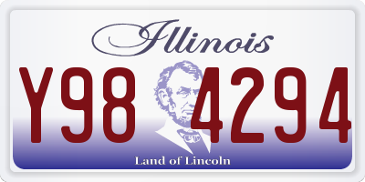 IL license plate Y984294