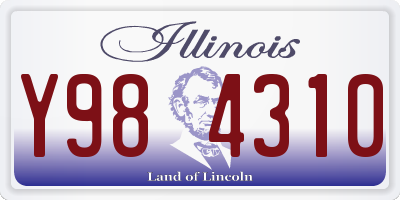 IL license plate Y984310