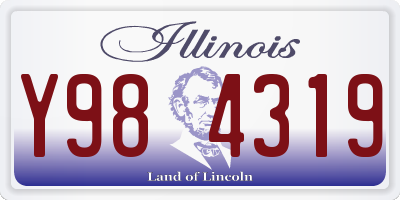 IL license plate Y984319