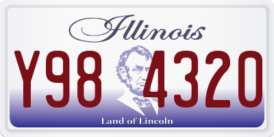 IL license plate Y984320