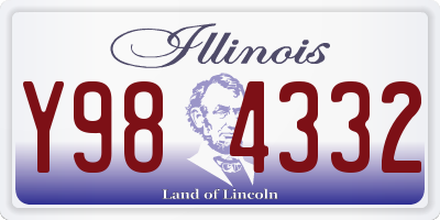 IL license plate Y984332