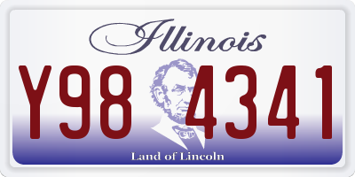 IL license plate Y984341