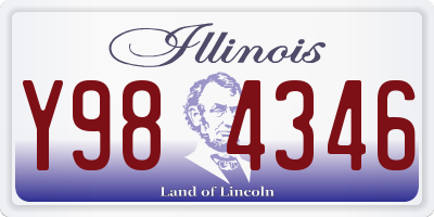 IL license plate Y984346