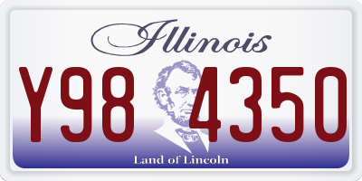 IL license plate Y984350