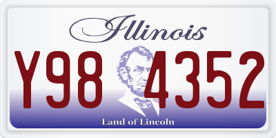IL license plate Y984352