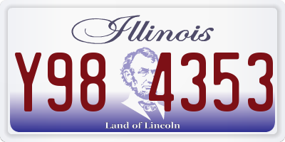 IL license plate Y984353