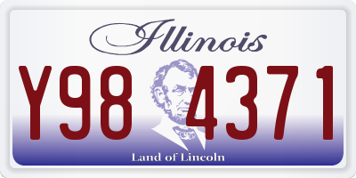 IL license plate Y984371