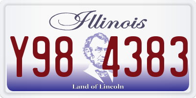 IL license plate Y984383
