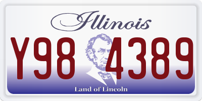 IL license plate Y984389