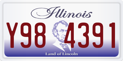IL license plate Y984391