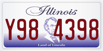 IL license plate Y984398