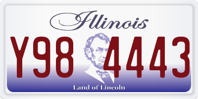 IL license plate Y984443