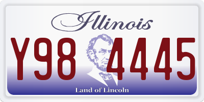 IL license plate Y984445