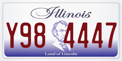 IL license plate Y984447