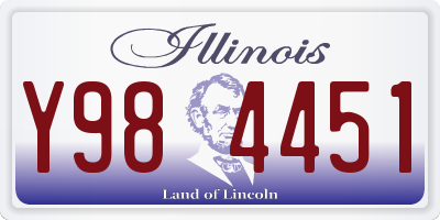 IL license plate Y984451