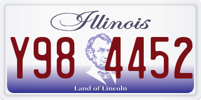 IL license plate Y984452