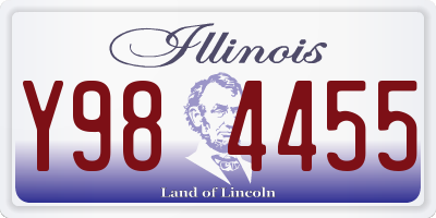IL license plate Y984455